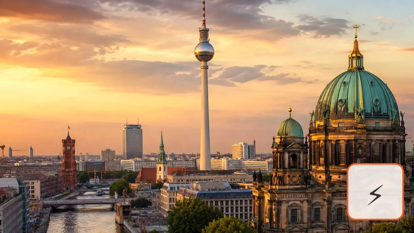 Illustrativ Berlinbild för artikeln Adapter i Berlin – eluttag, laddning och vad svenskar behöver.