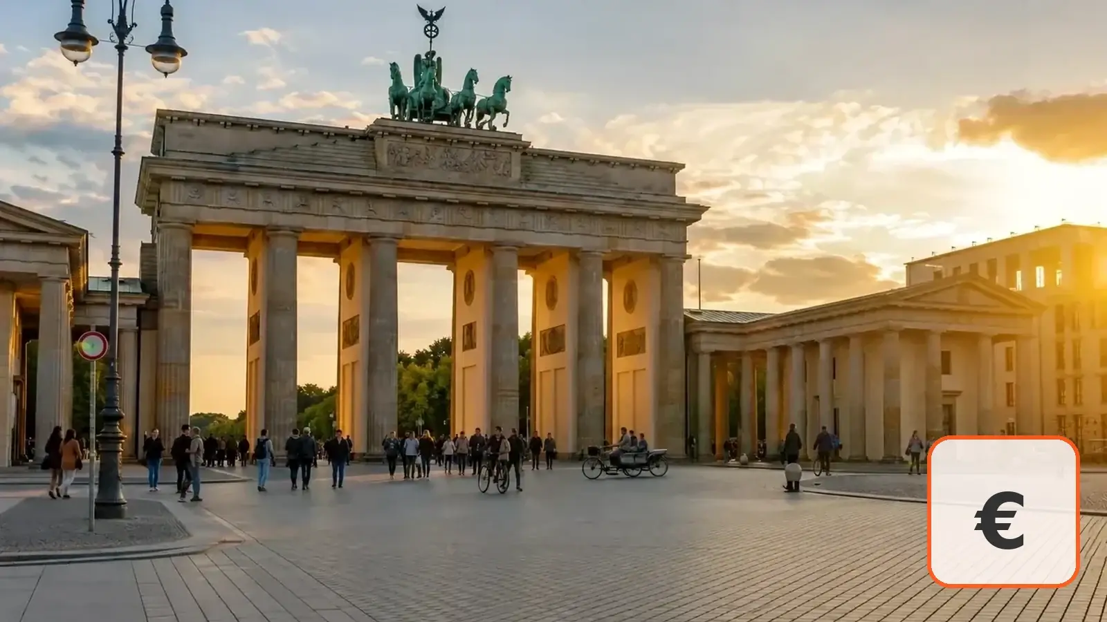 Illustrativ Berlinbild för artikeln Valuta och uttagsautomater i Berlin – euro, kort och kontanter.